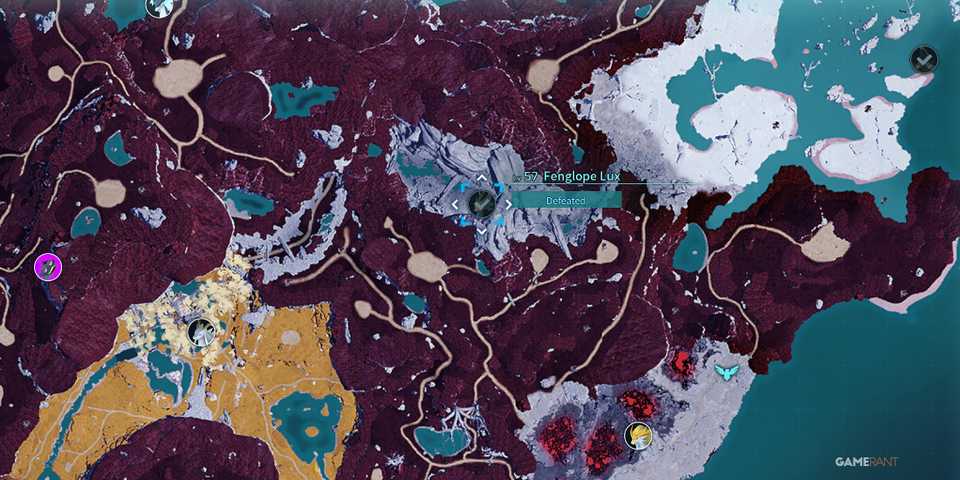 Alpha Fenglope Lux map location in Palworld