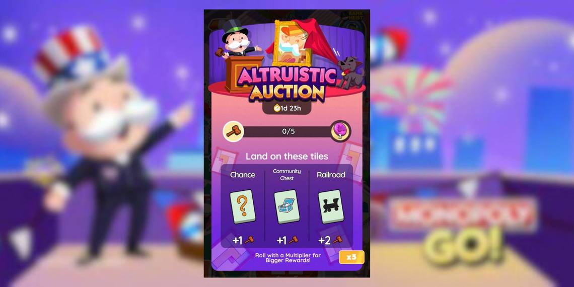 Monopoly GO: Recompensas y Hitos de Altruistic Auction