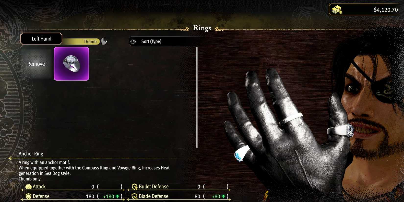 Anchor Ring in Like a Dragon Pirate Yakuza in Hawaii