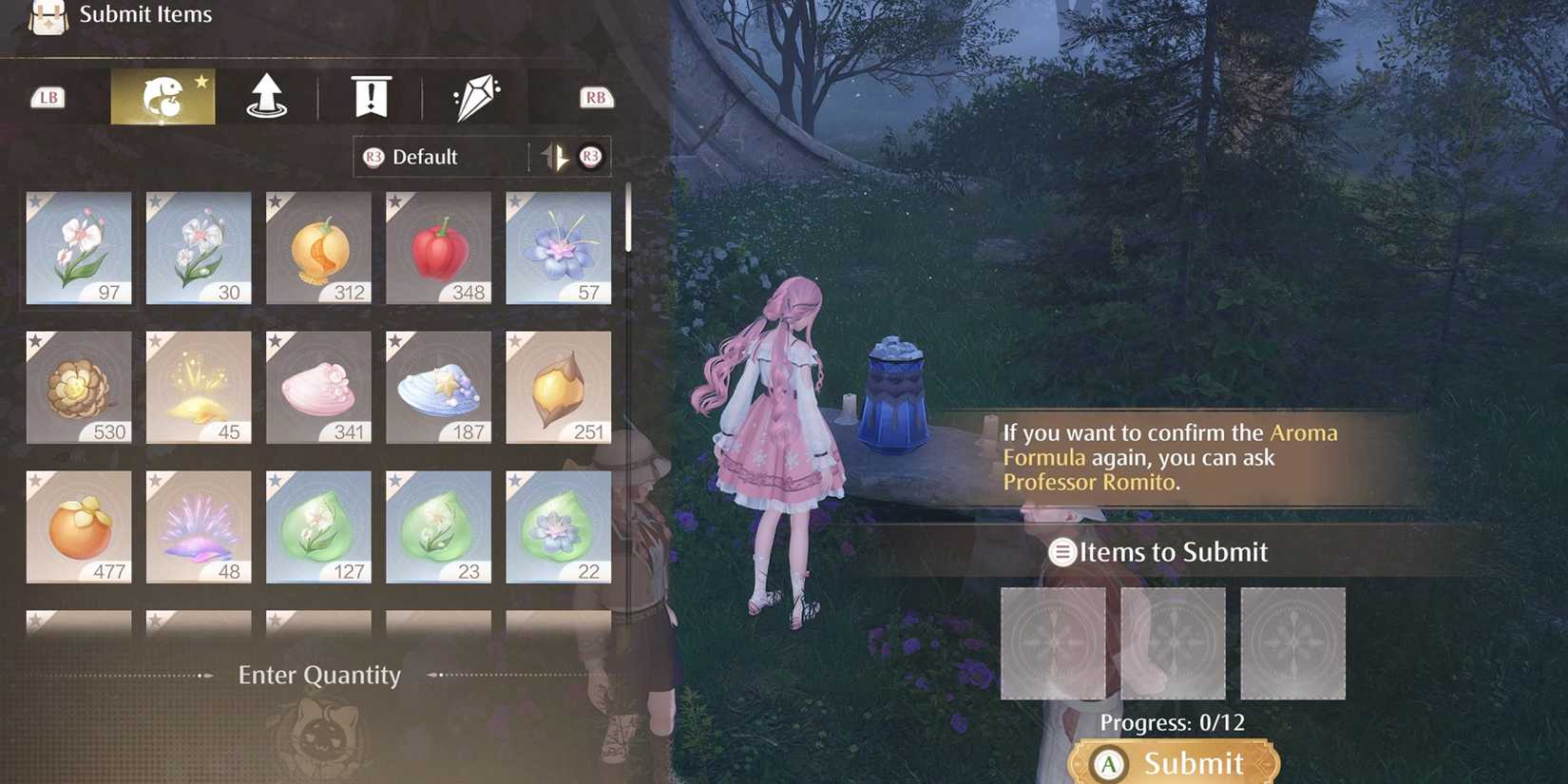 Aroma Formula To Treat The Bullquet In Infinity Nikki (Use The Soothing Aroma Vial)