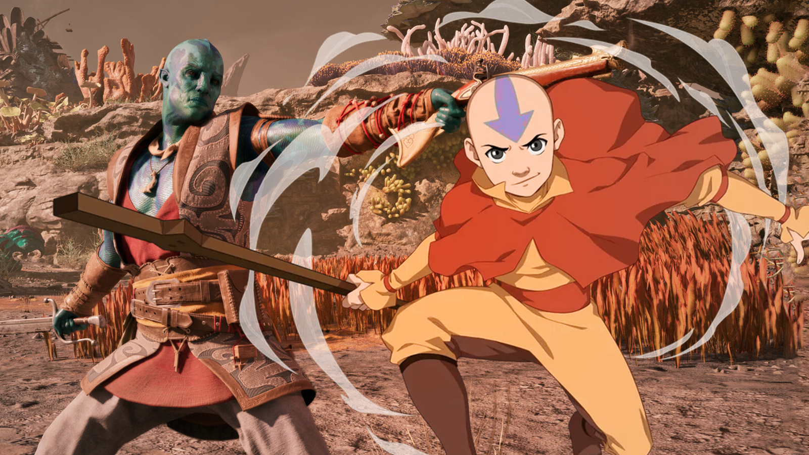 Avowed Aang from Avatar The Last Airbender 2x1 composite