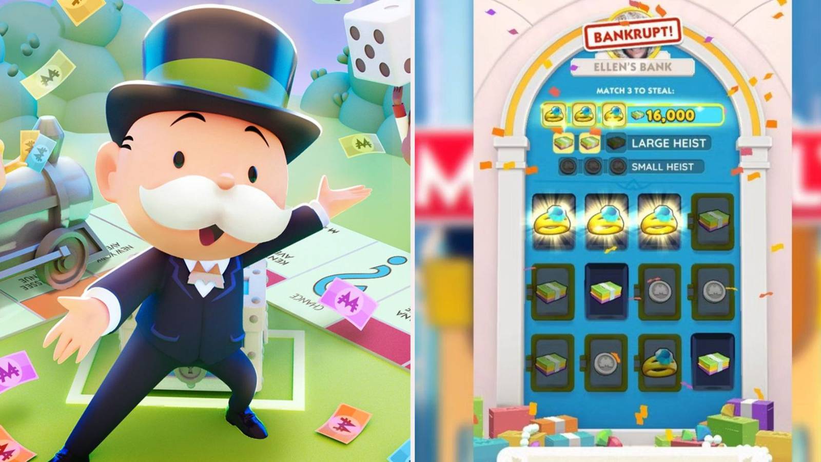 bank heist minigame in monopoly go 