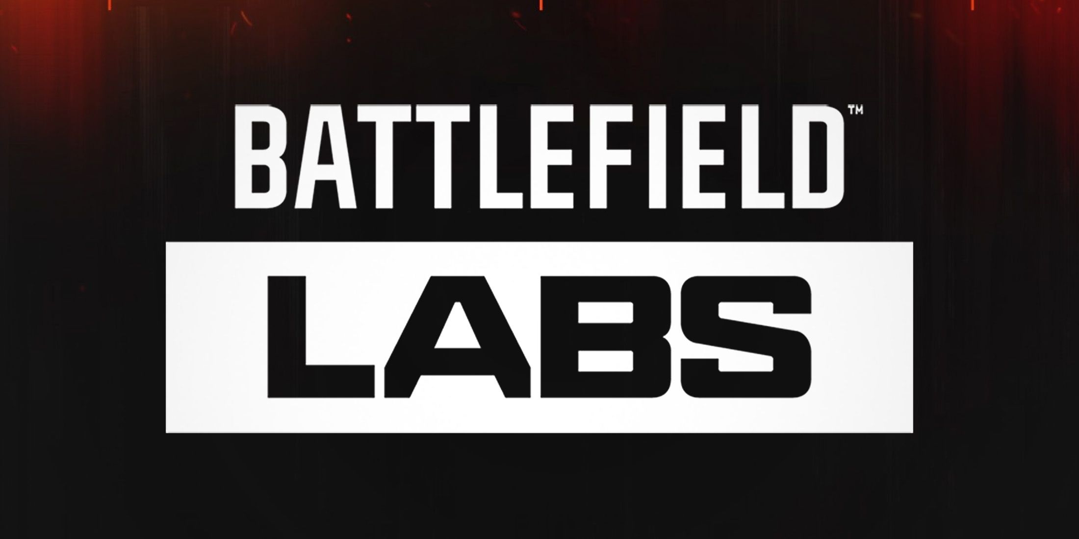 Battlefield Labs white logo on abstract background