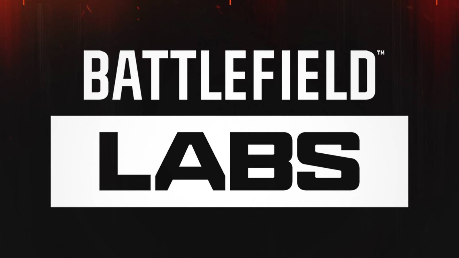 Battlefield Labs white logo on abstract background