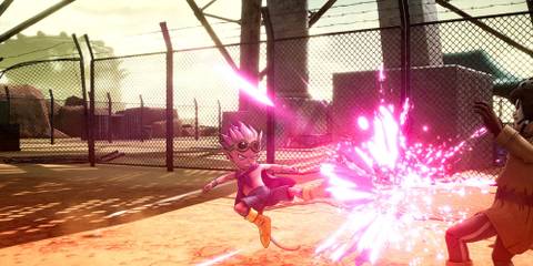 Beelzebub fighting a couple of enemy soldiers.