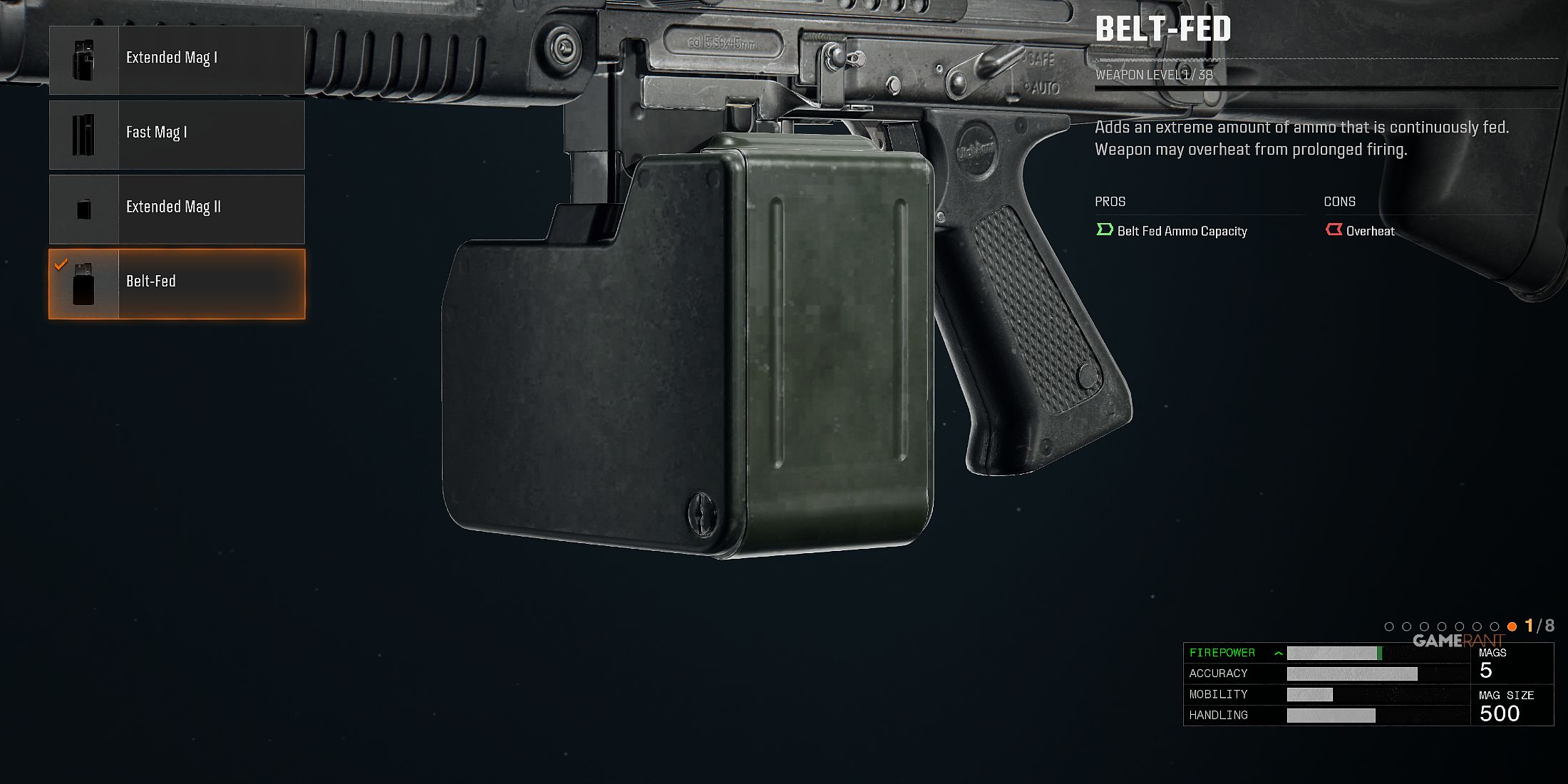 Belt-Fed Attachment in Black Ops 6