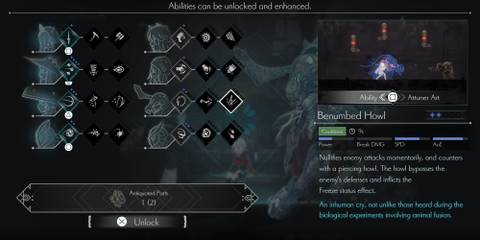 Benumbed Howl ability in Ender Magnolia Bloom in the Mist