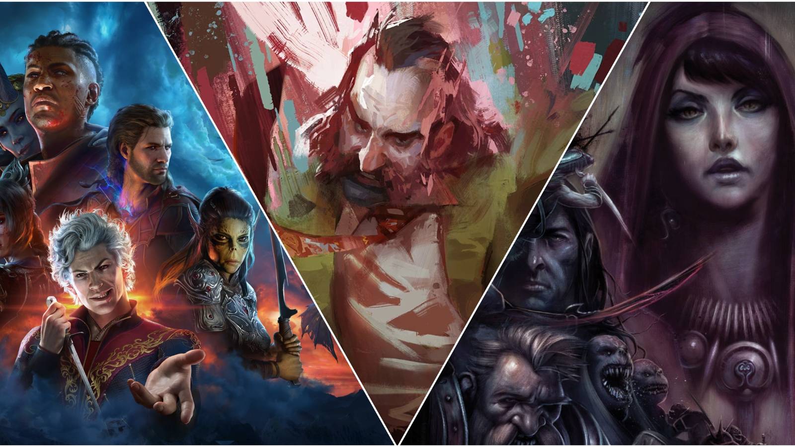 Baldur's Gate 3, Disco Elysium, Dragon Age Origins