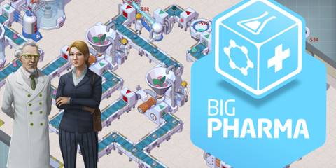 Big Pharma promotional image with the logo