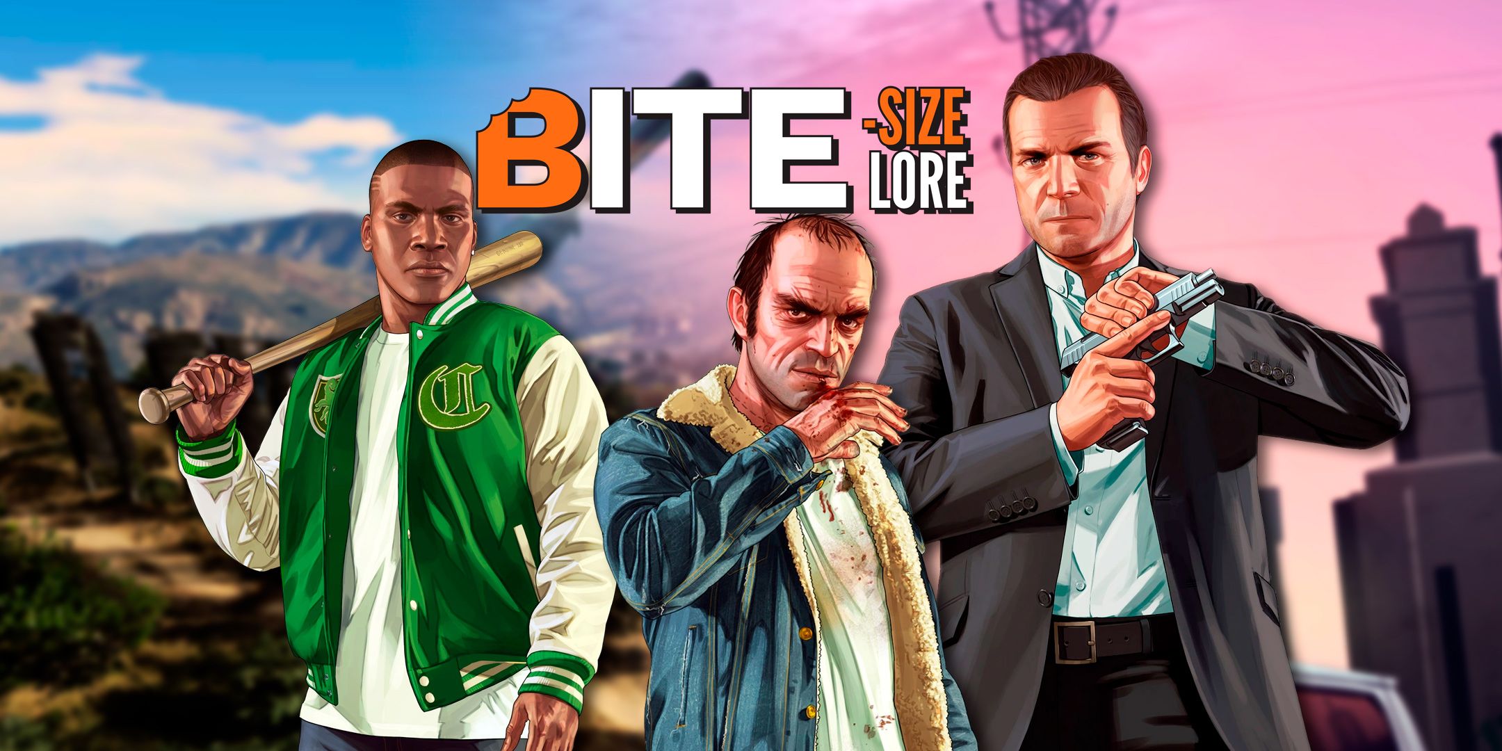 Franklin, Trevor and Michael from Grand theft Auto V