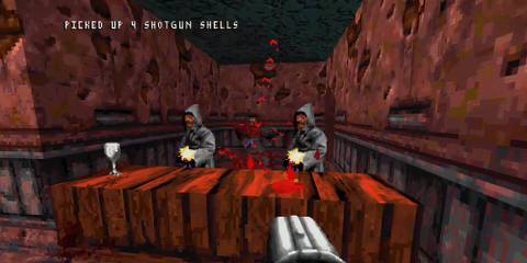 caleb firing at cultists