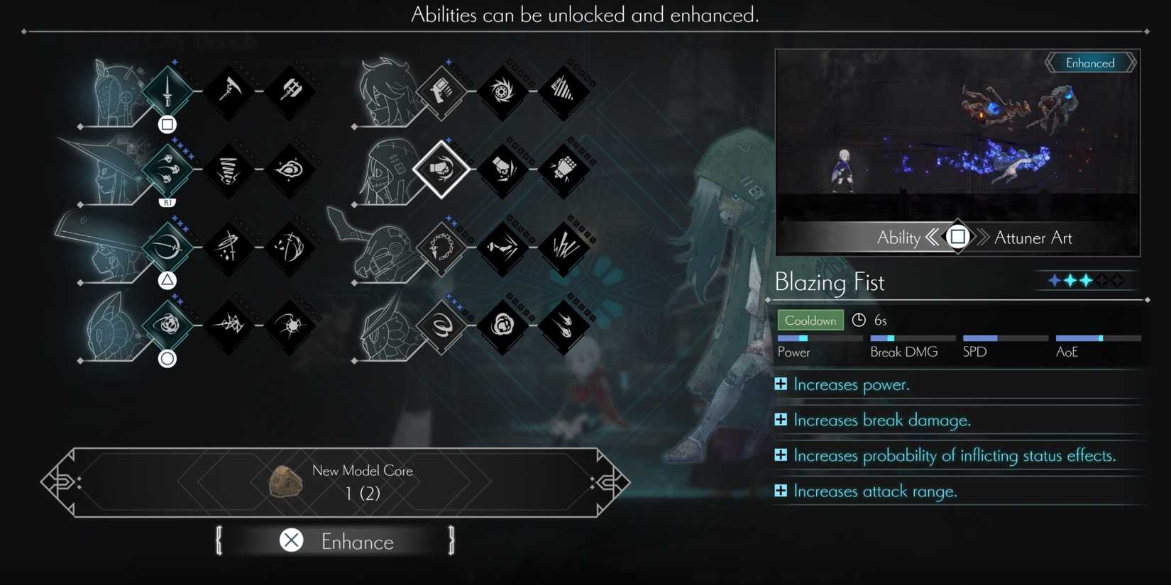 Blazing Fist ability in Ender Magnolia Bloom in the Mist