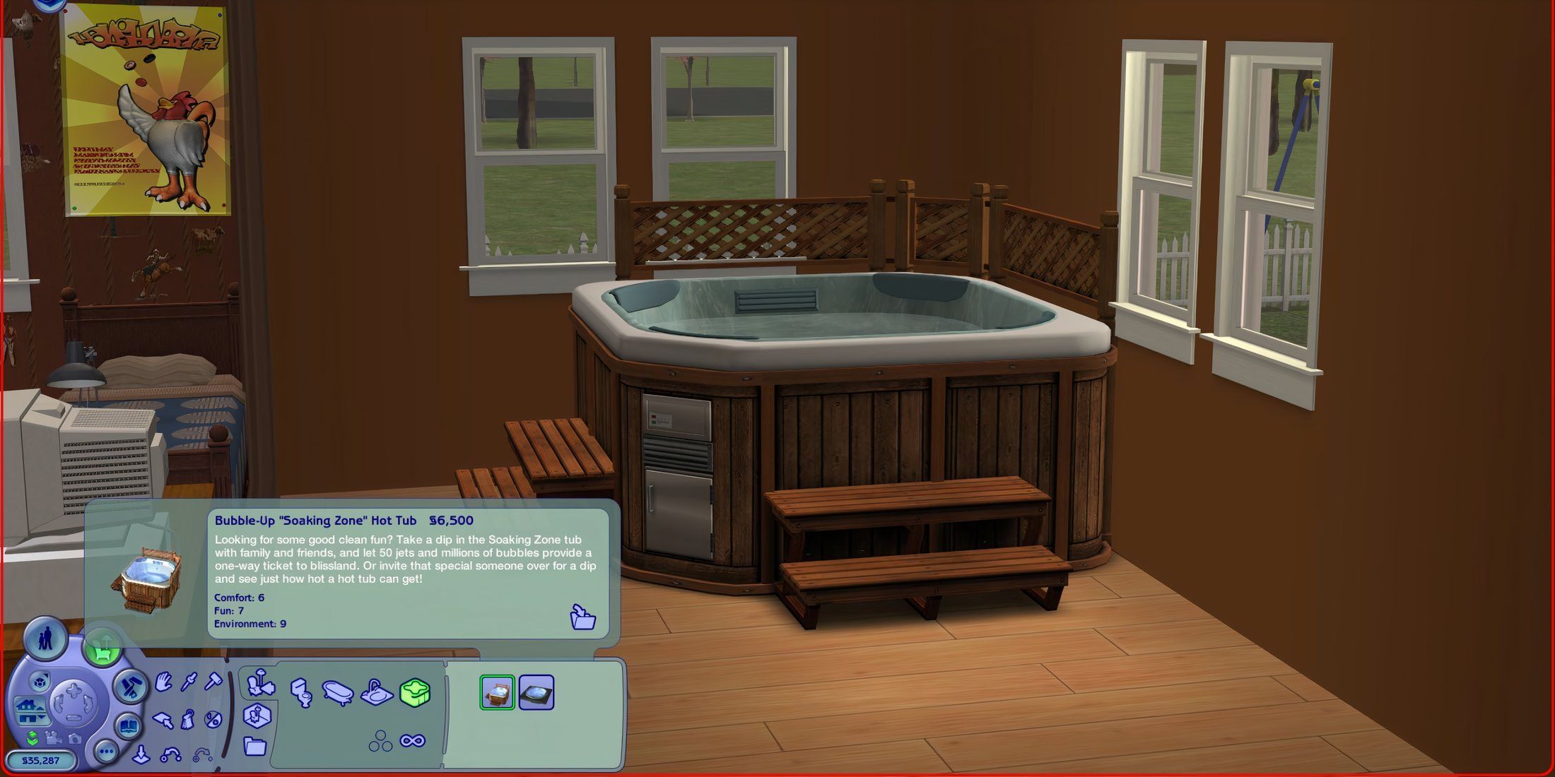 Bubble-Up “Soaking Zone” Hot Tub in the Sims 2