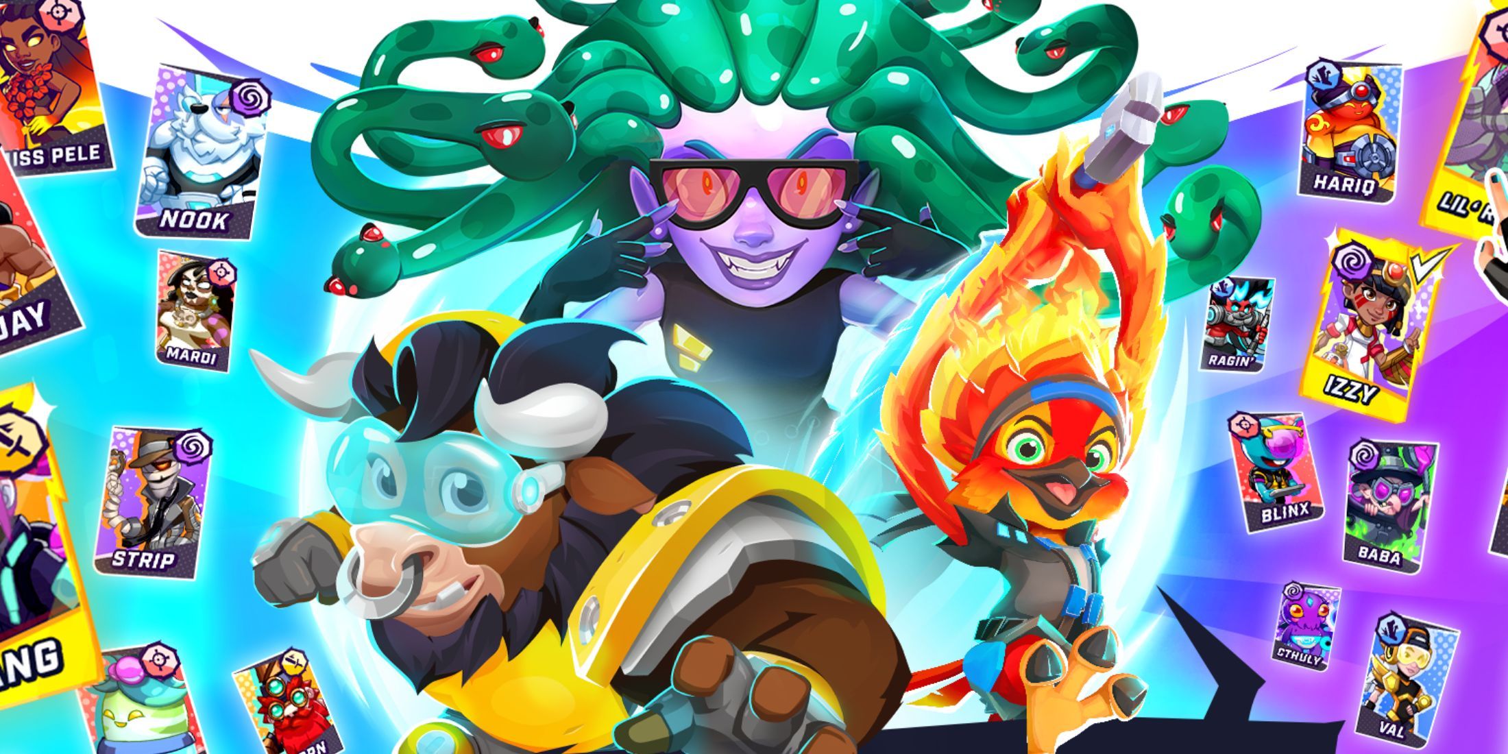 Bump Superbrawl characters