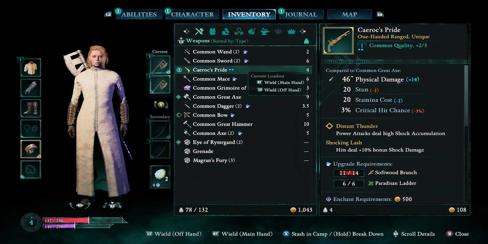 Caeroc’s Pride weapon in Avowed