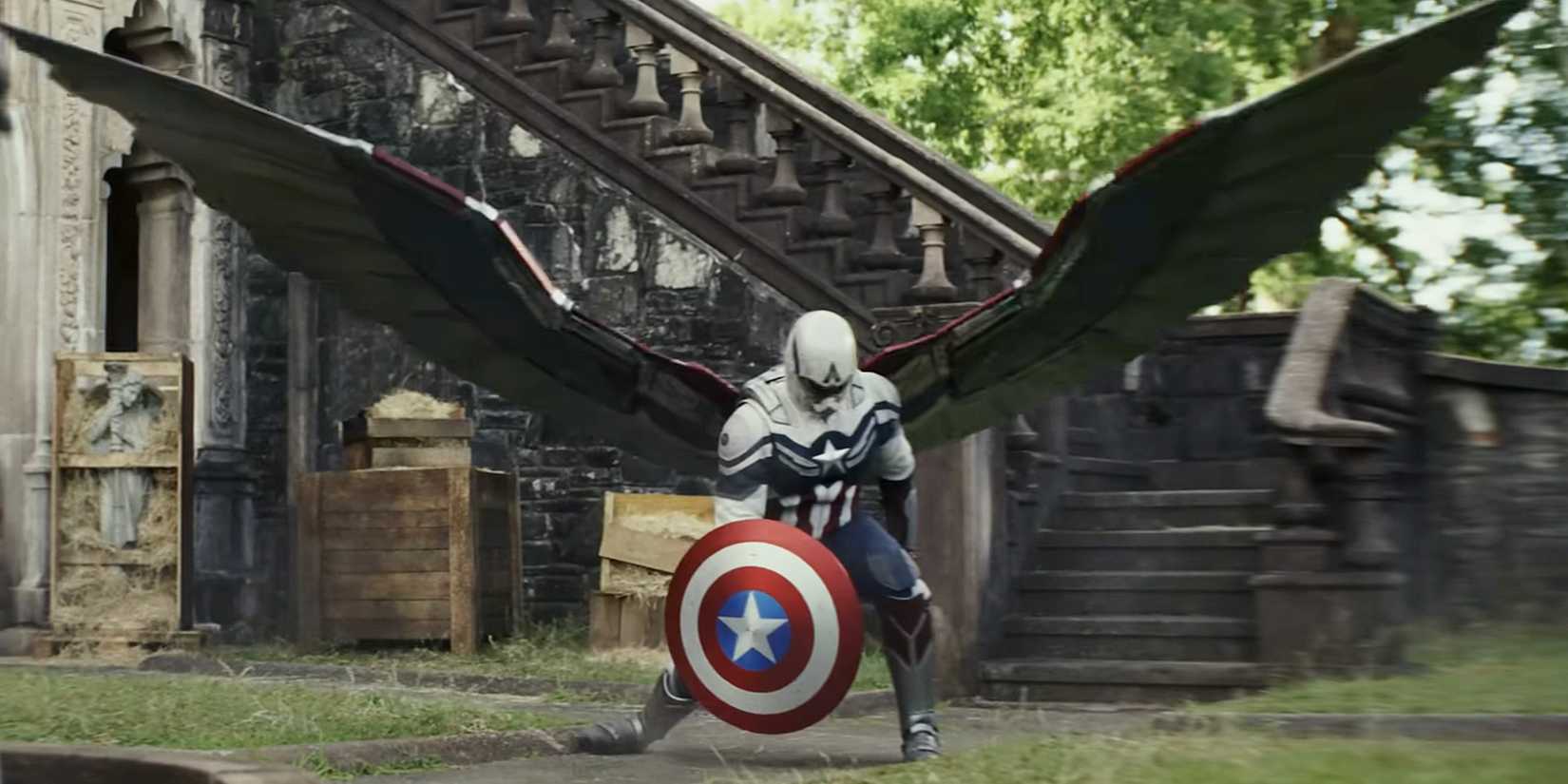 Captain America Brave New World Sam Wilson Heroic Landing
