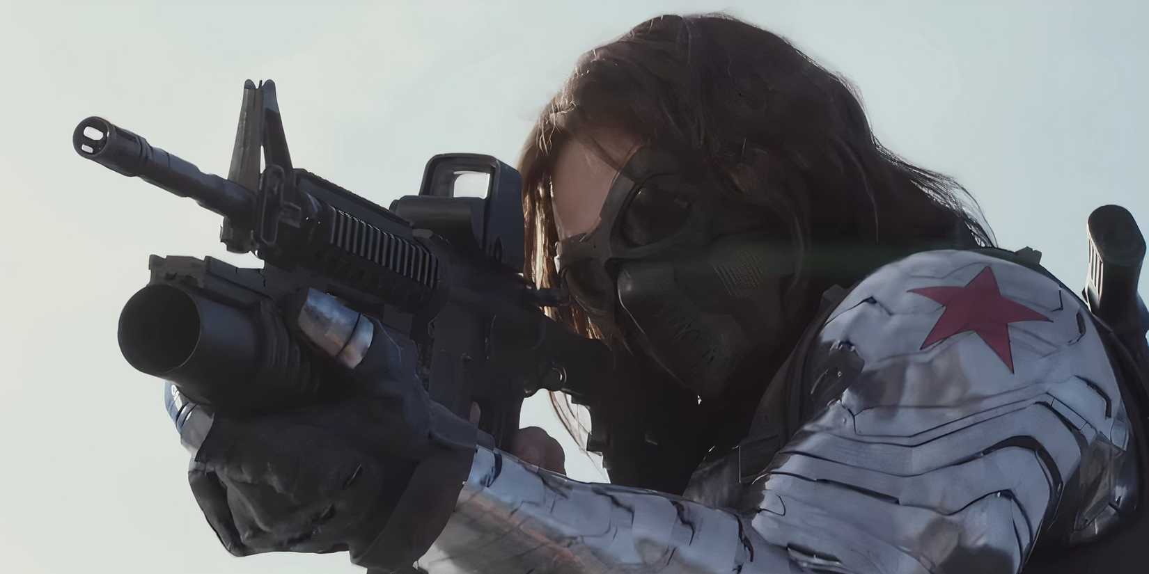 Bucky Barnes as the Winter Soldier in Captain America The Winter Soldier