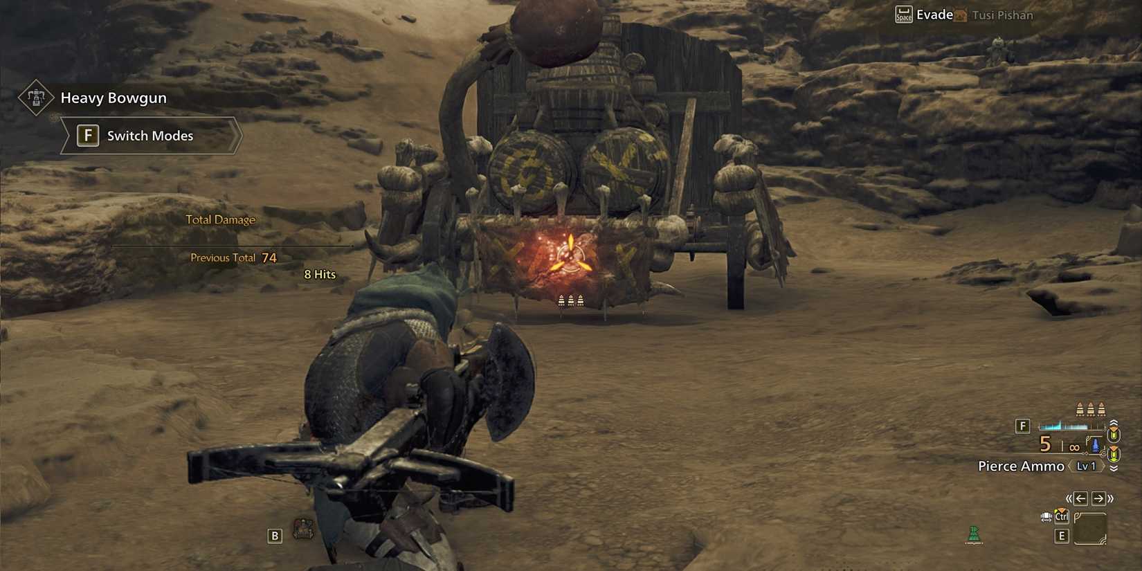 Charged Attack Heavy Bowgun - Monster Hunter Wilds