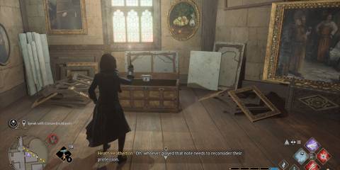 Chest in secret map room in Hogwarts Legacy
