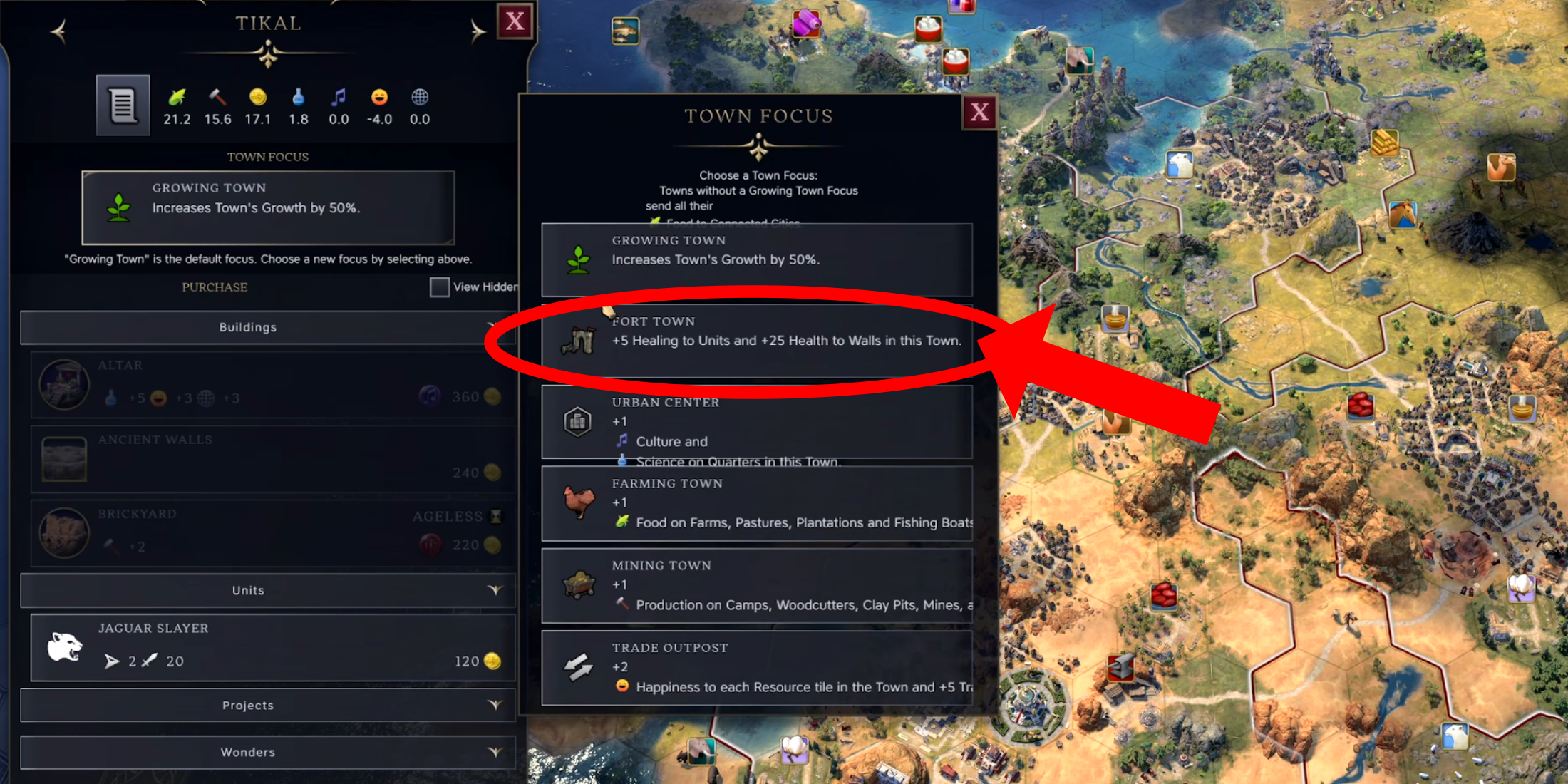 Civ 7 Heal Units Guide Heal Fort Town Focus