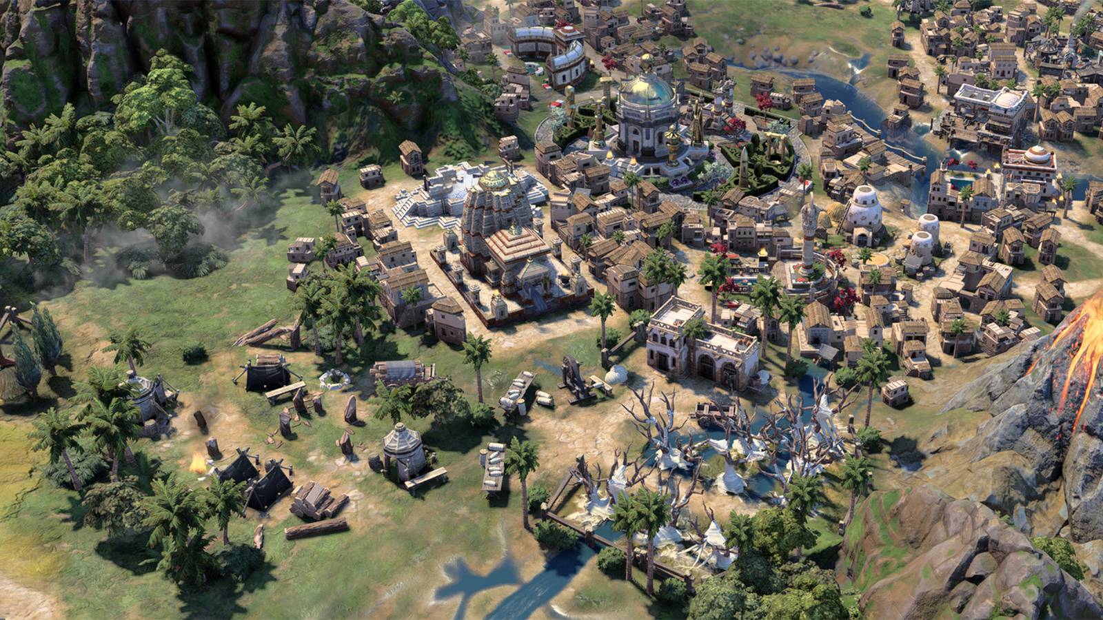 Civ 7 Quarters and Districts in Maurya India