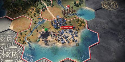 Civ 7 Borders and Fog of War at Apalachee