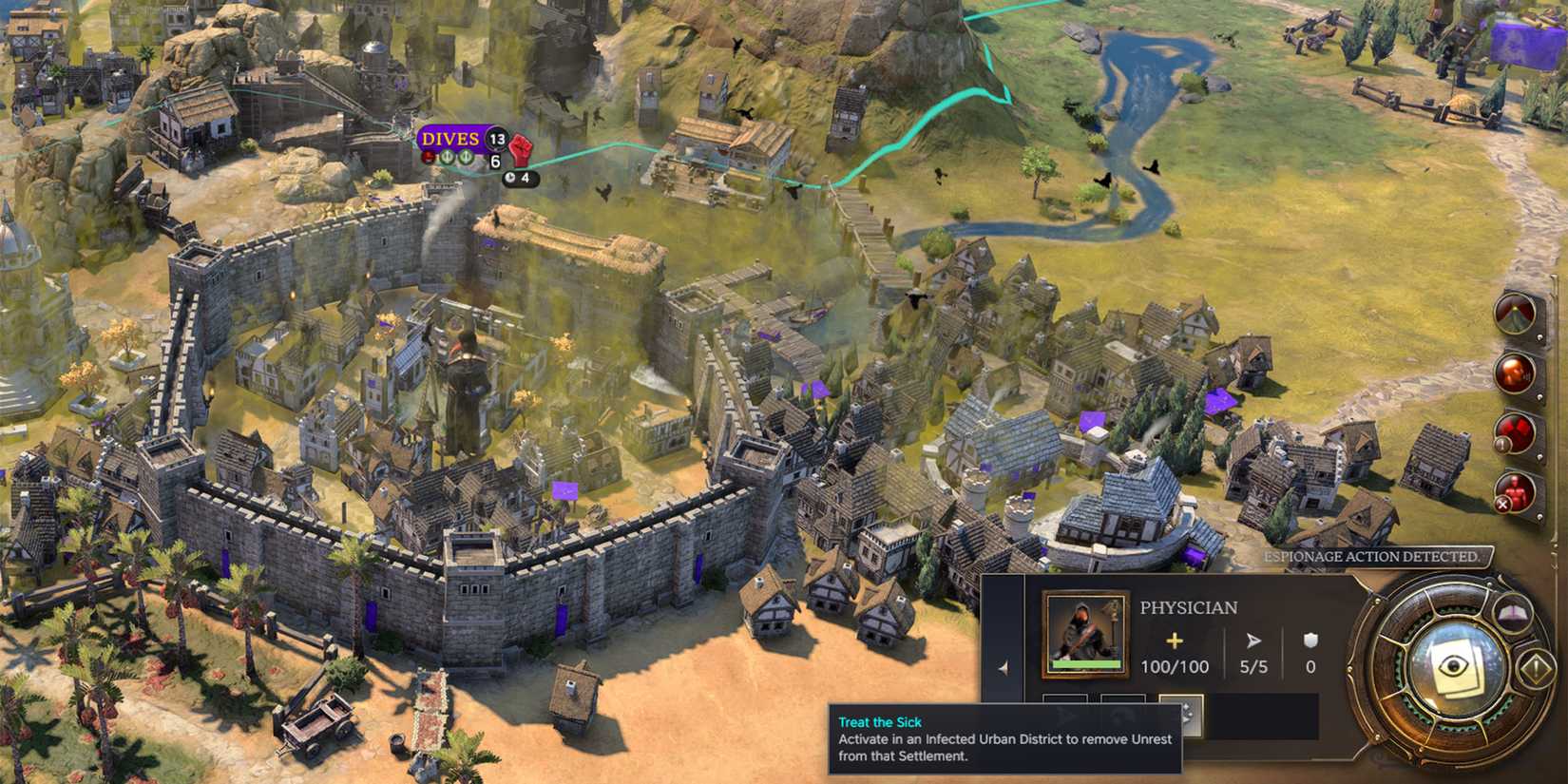 Civilization 7 Physician about to Treat the Sick to cure the plague 