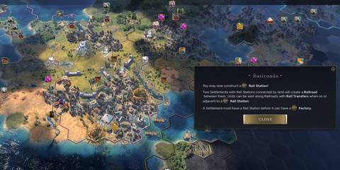 Civilization VII Economic Victory Walkthrough Railroad Tycoon Guide Civ 7 Railroads Factories 0
