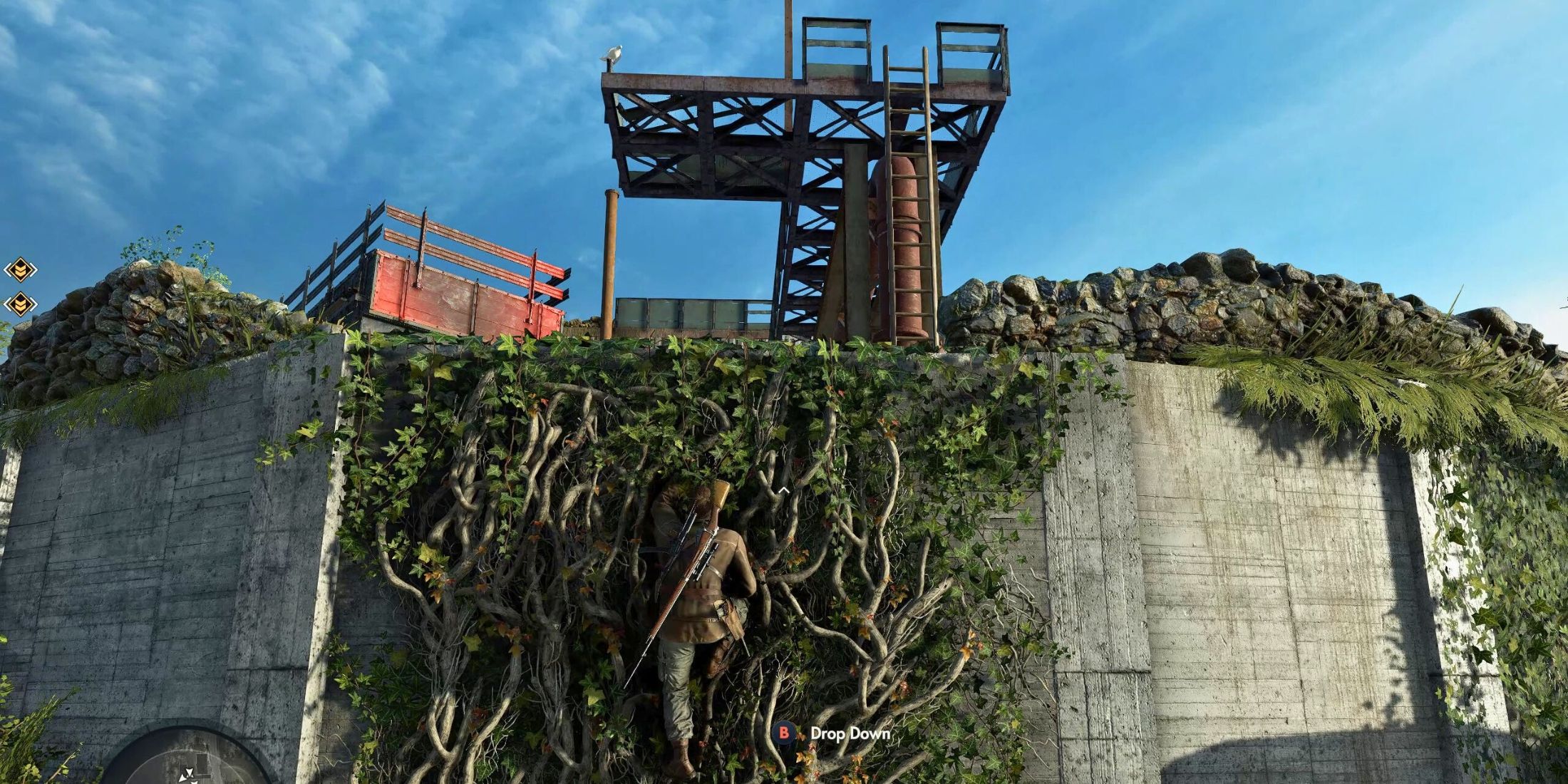 Climb the Platform to Use the Zipline Mission 1 Sniper Elite Resistance