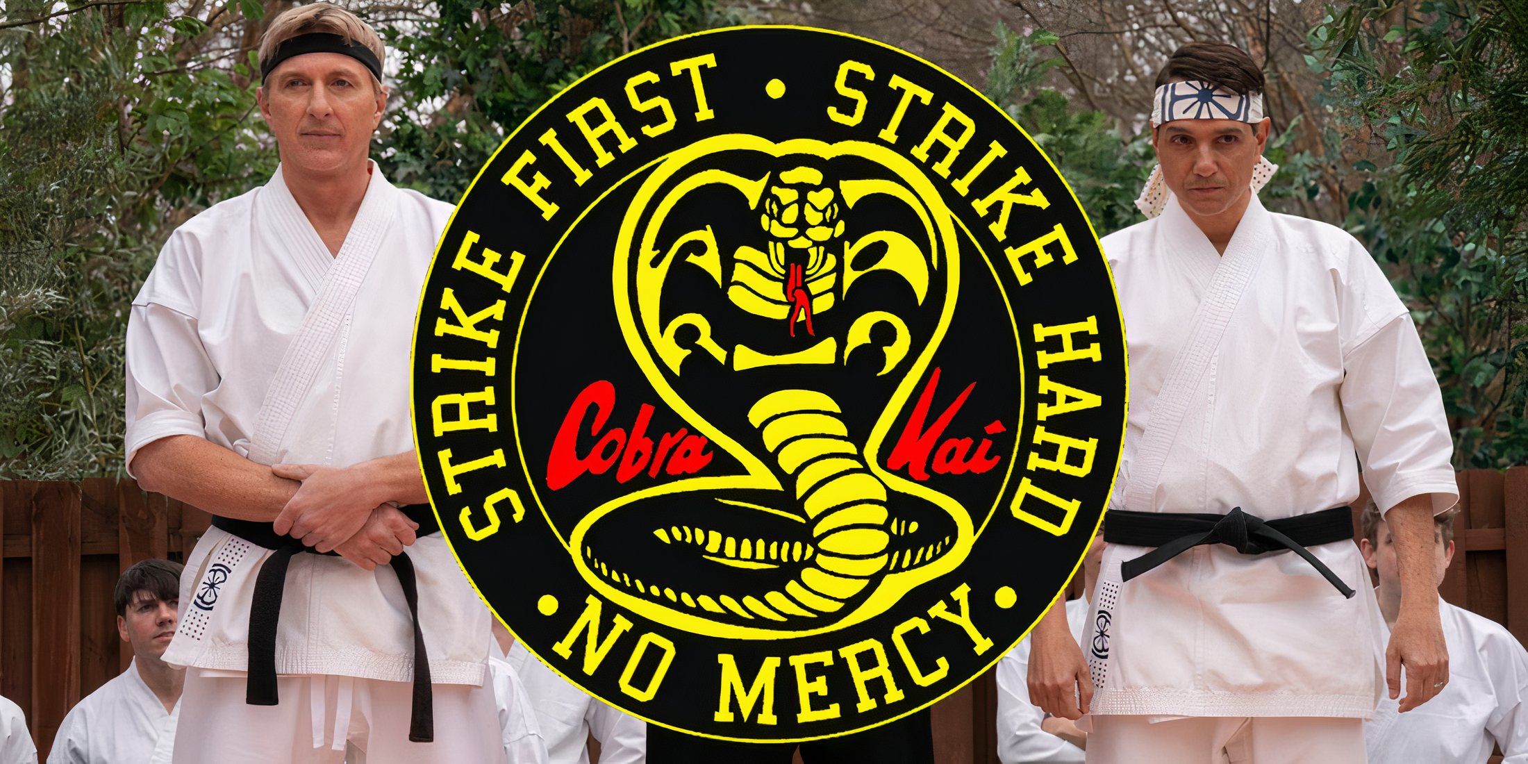 Cobra Kai characters and logo