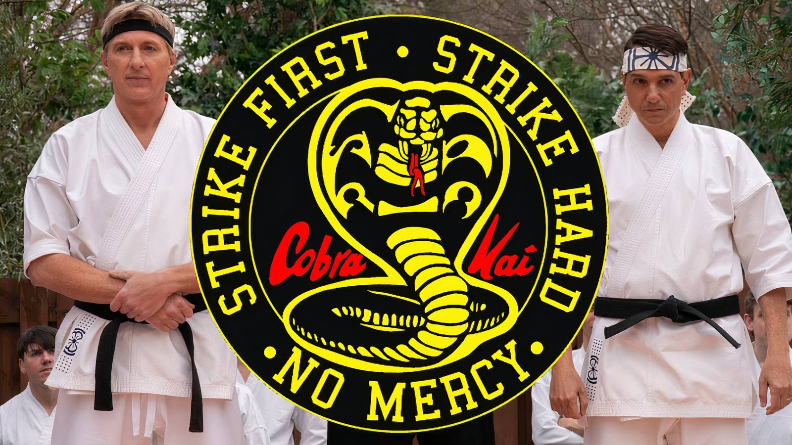 Cobra Kai characters and logo