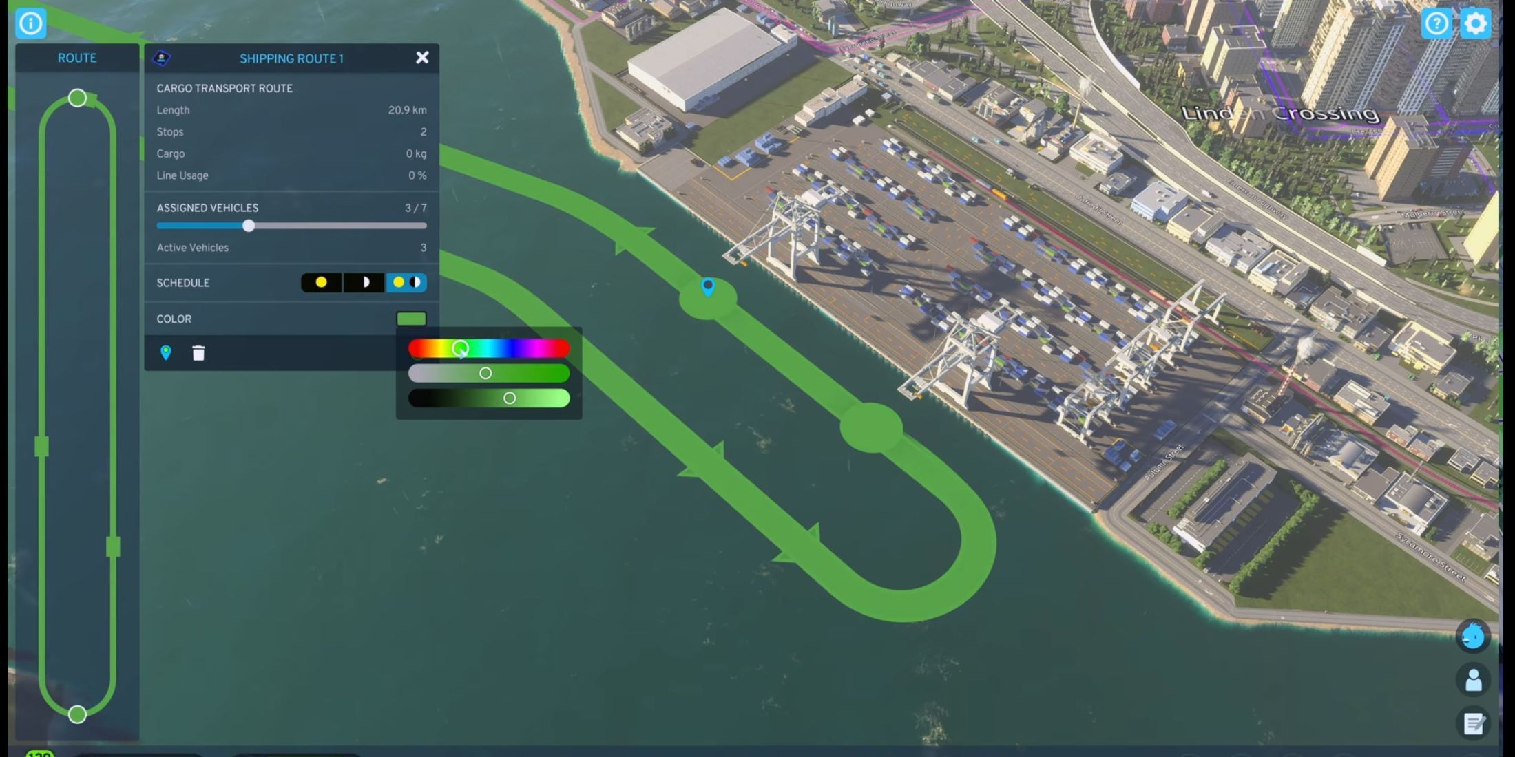 Creating a Sea Trade Route in Cities: Skylines 2