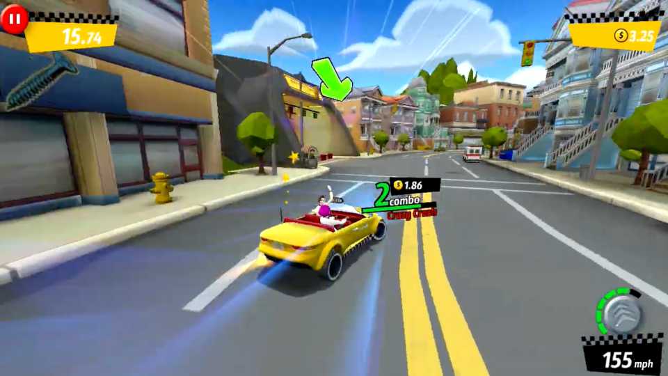 Crazy Taxi_ City Rush In Game Screenshot 1