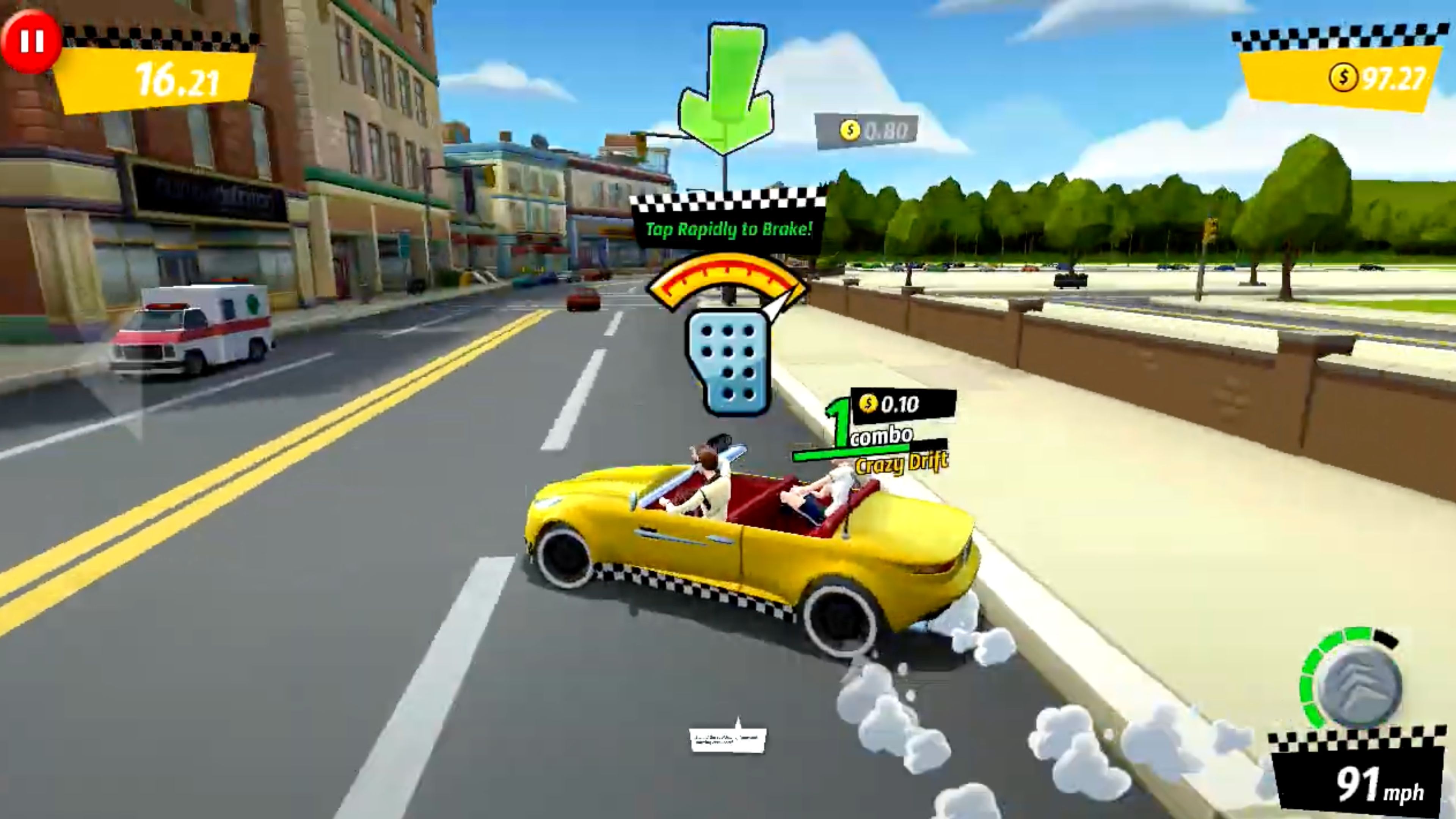 Crazy Taxi_ City Rush In Game Screenshot 3