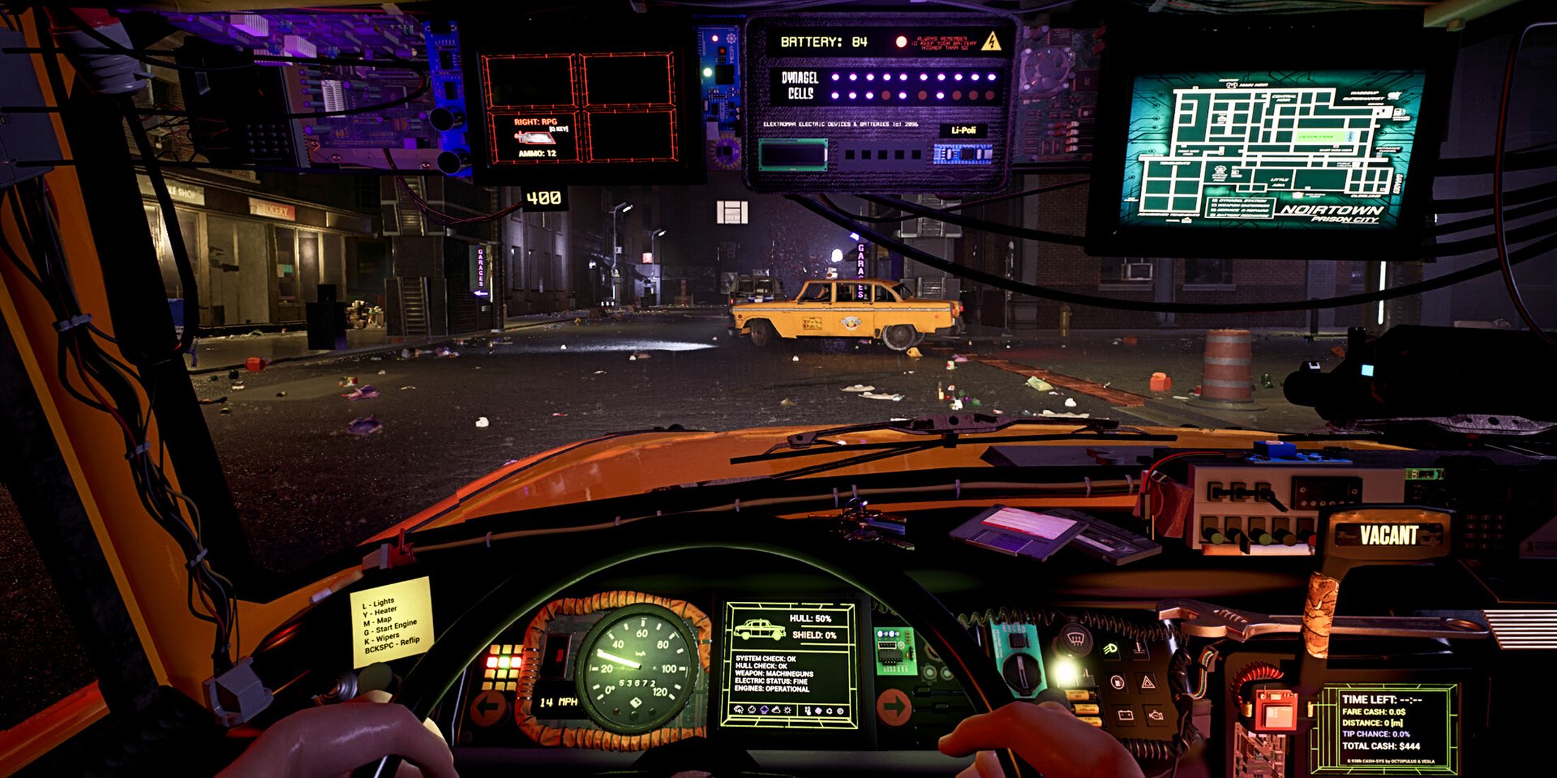 cybertaxi lunatic nights first-person driving