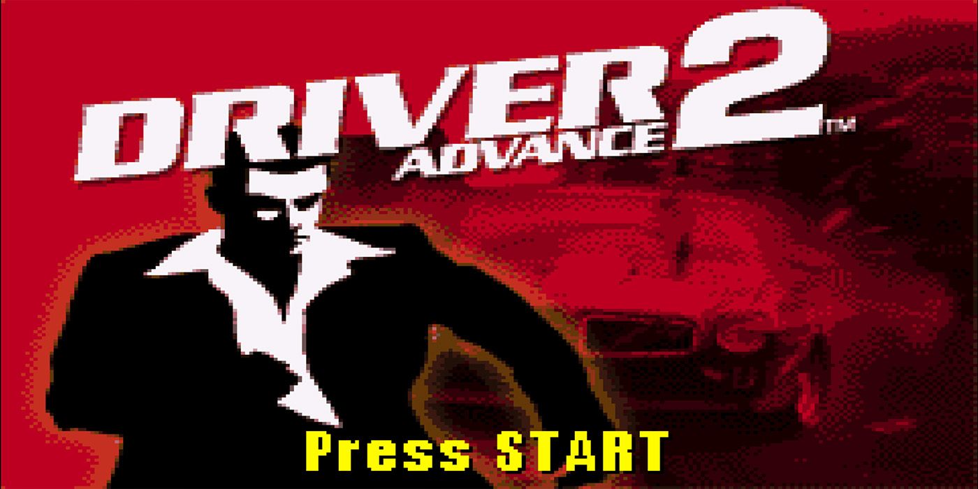 Title screen for Driver 2 Advance