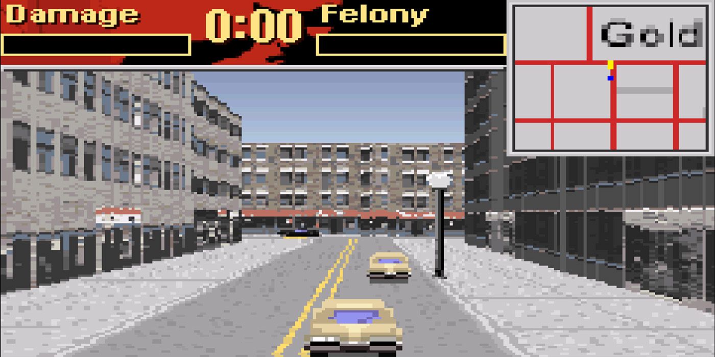 Player driving in Driver 2 Advance