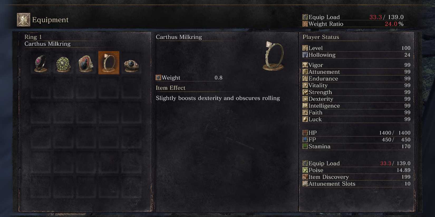 Dark Souls 3 - Carthus Milkring