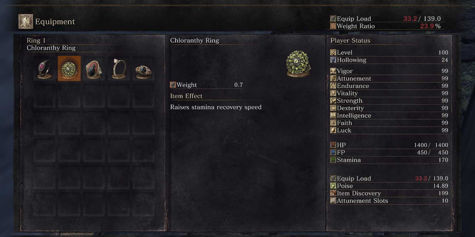 Dark Souls 3 - Chloranthy Ring