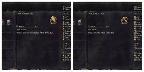 Dark souls 3 - Lloyd's Rings