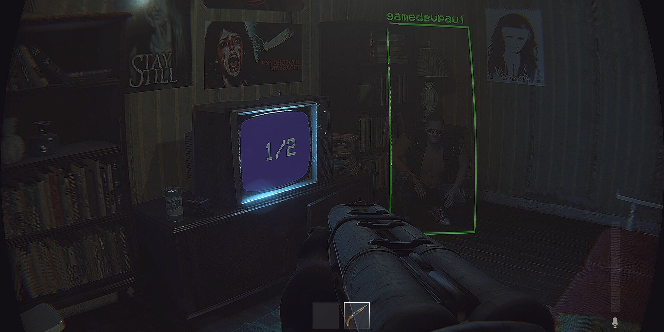 deadly quiet first-person angle with gun