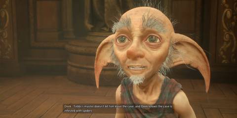 Deek in The Plight of the House Elf Quest in Hogwarts Legacy