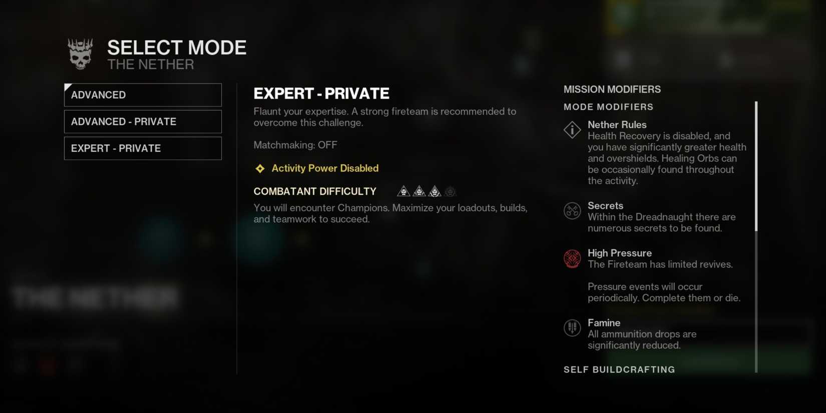 Destiny 2 The Nether