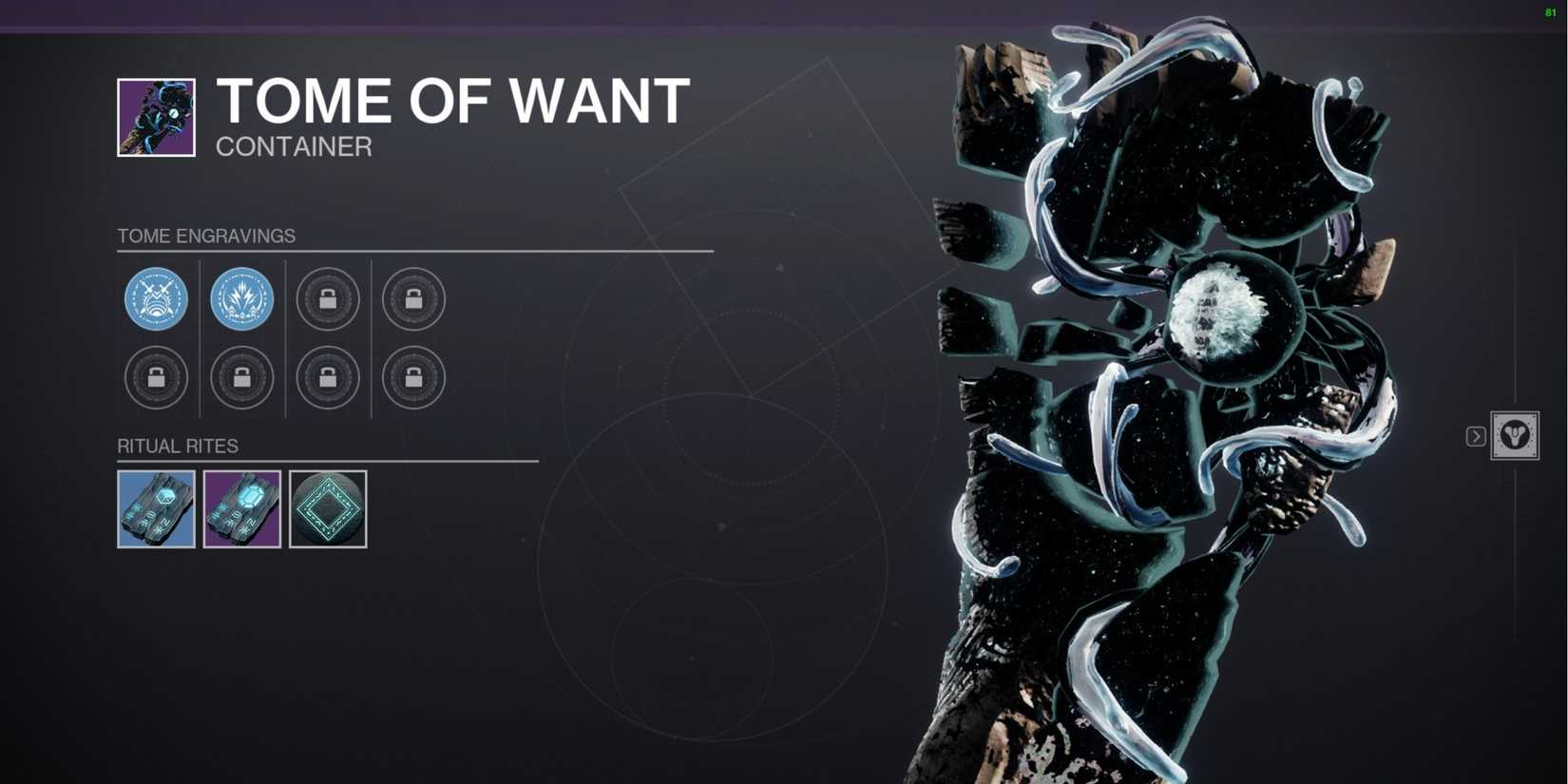 Destiny 2 Tome of Want