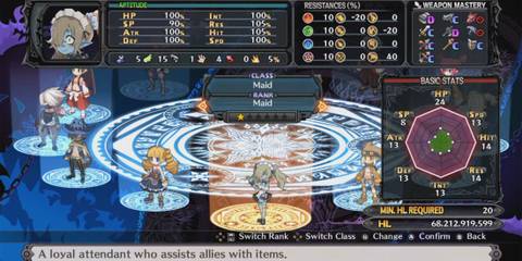 Disgaea 5 Complete character stats