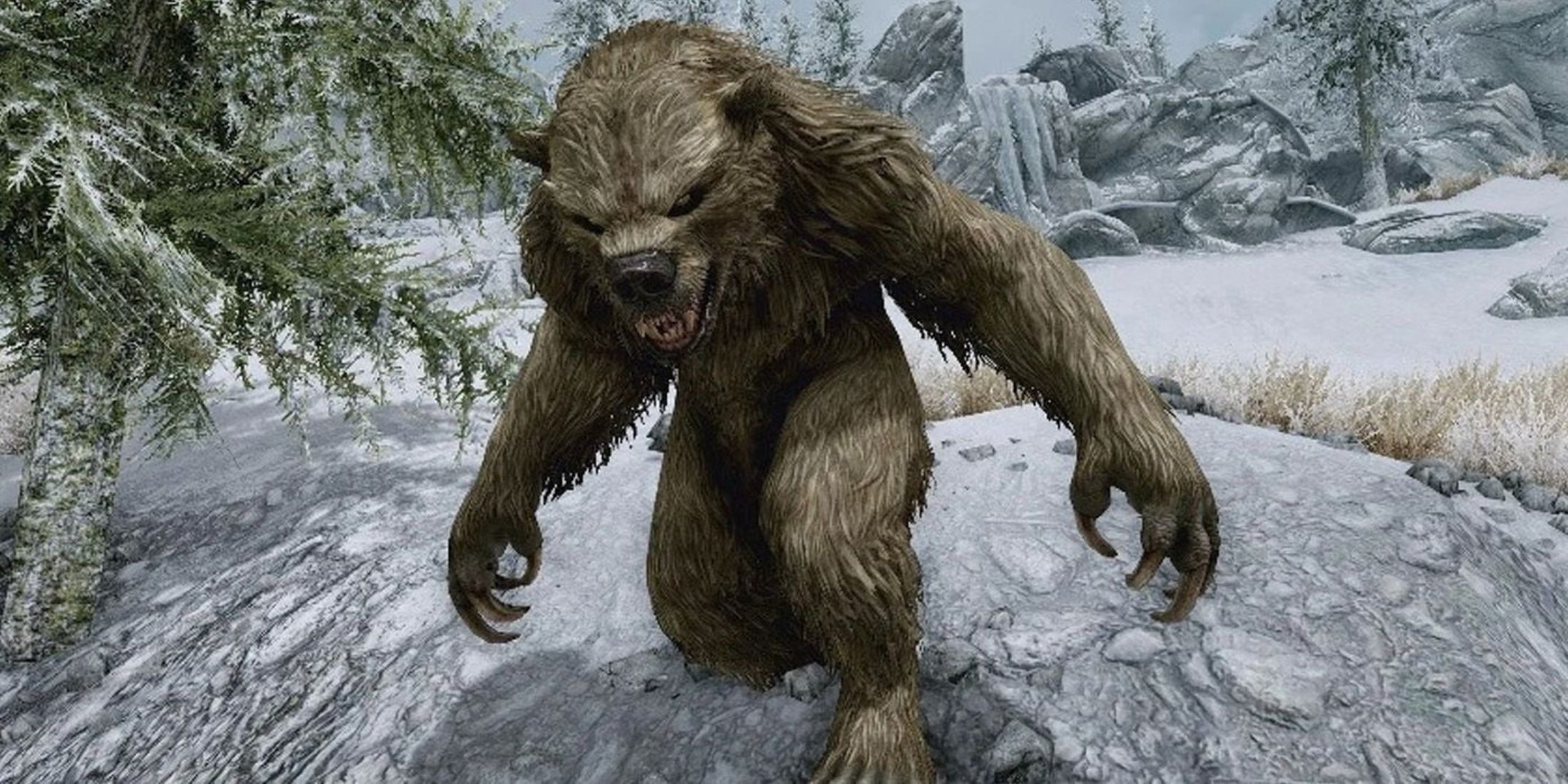 Werebear in snowy tundra