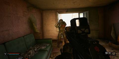 Eliminate the Monolith Soldier in Meat, Fish, Vegetables POI Building Stalker 2