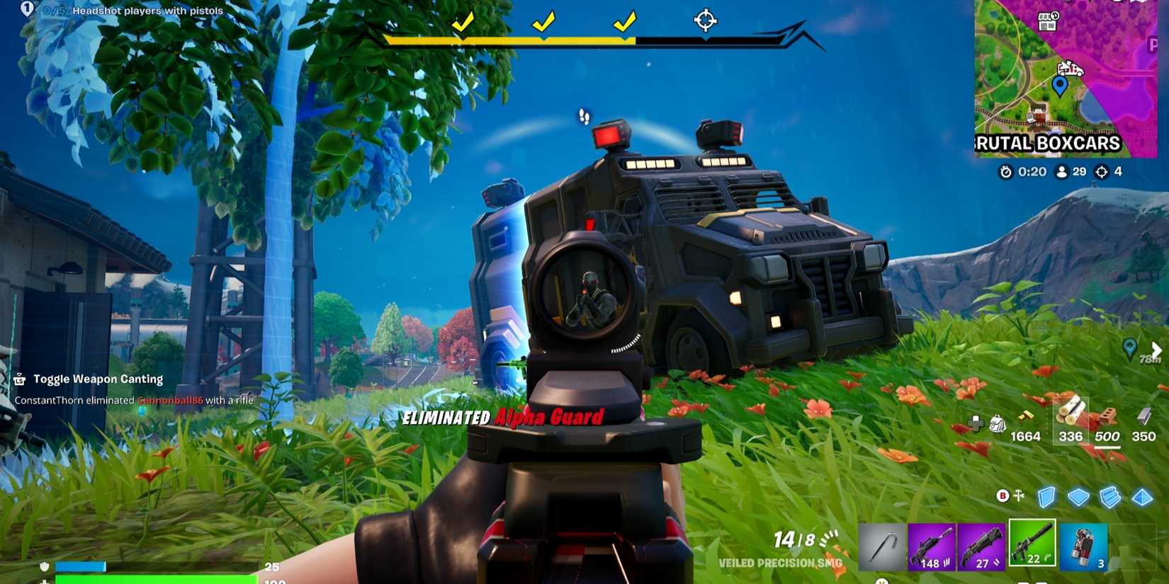 eliminated grunt fortnite