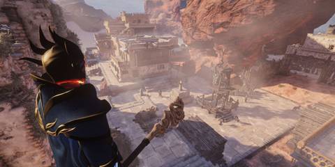 Enshrouded a base in a valley