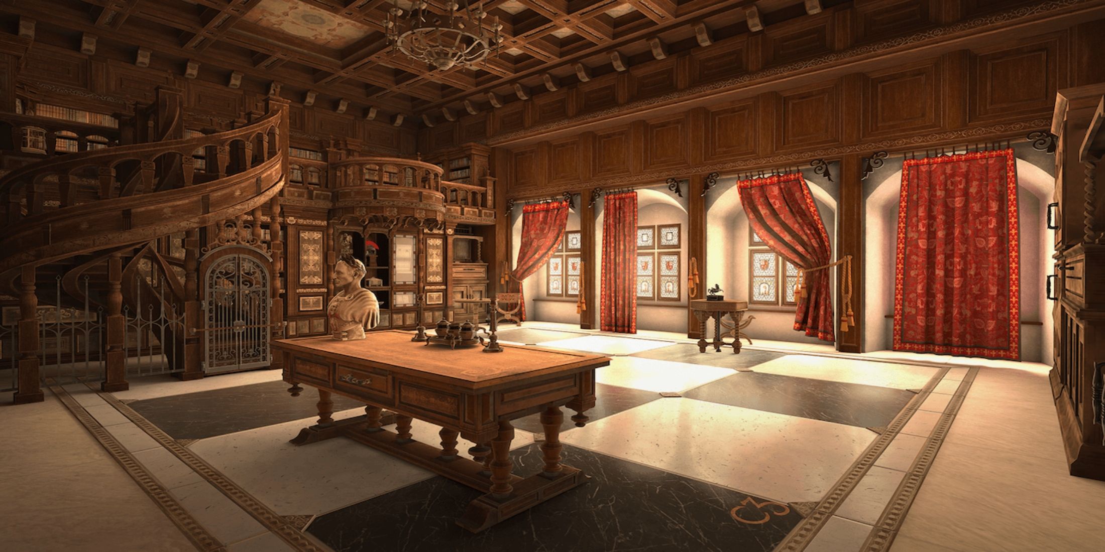 Entrance Hall in Room 2 in The House of Da Vinci